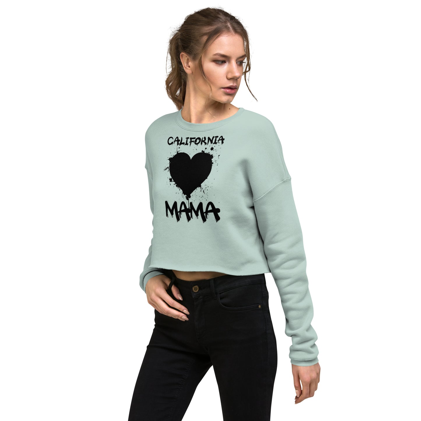 California Mama, Crop Sweatshirt