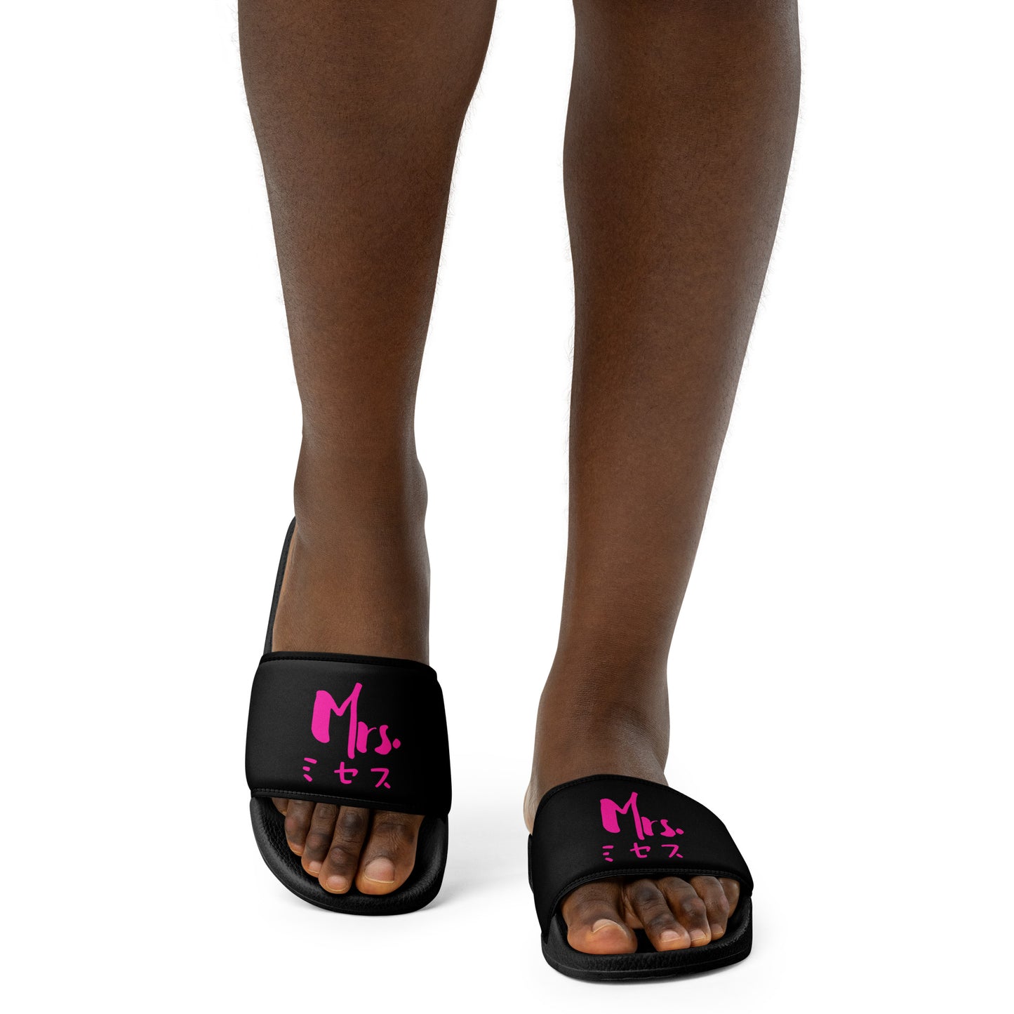 Mr and Mrs Wedding Gift Japanese, Katakana, Women's slides