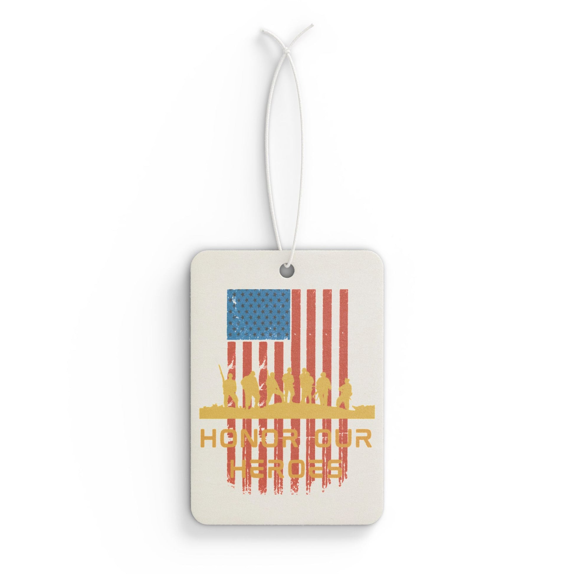 Honor Our Heroes, Veteran Flag, Honor Their Sacrifice, Honor The Gift, Warrior, U.S. Military,  Memorial Day, US Flag, Car Air Freshener