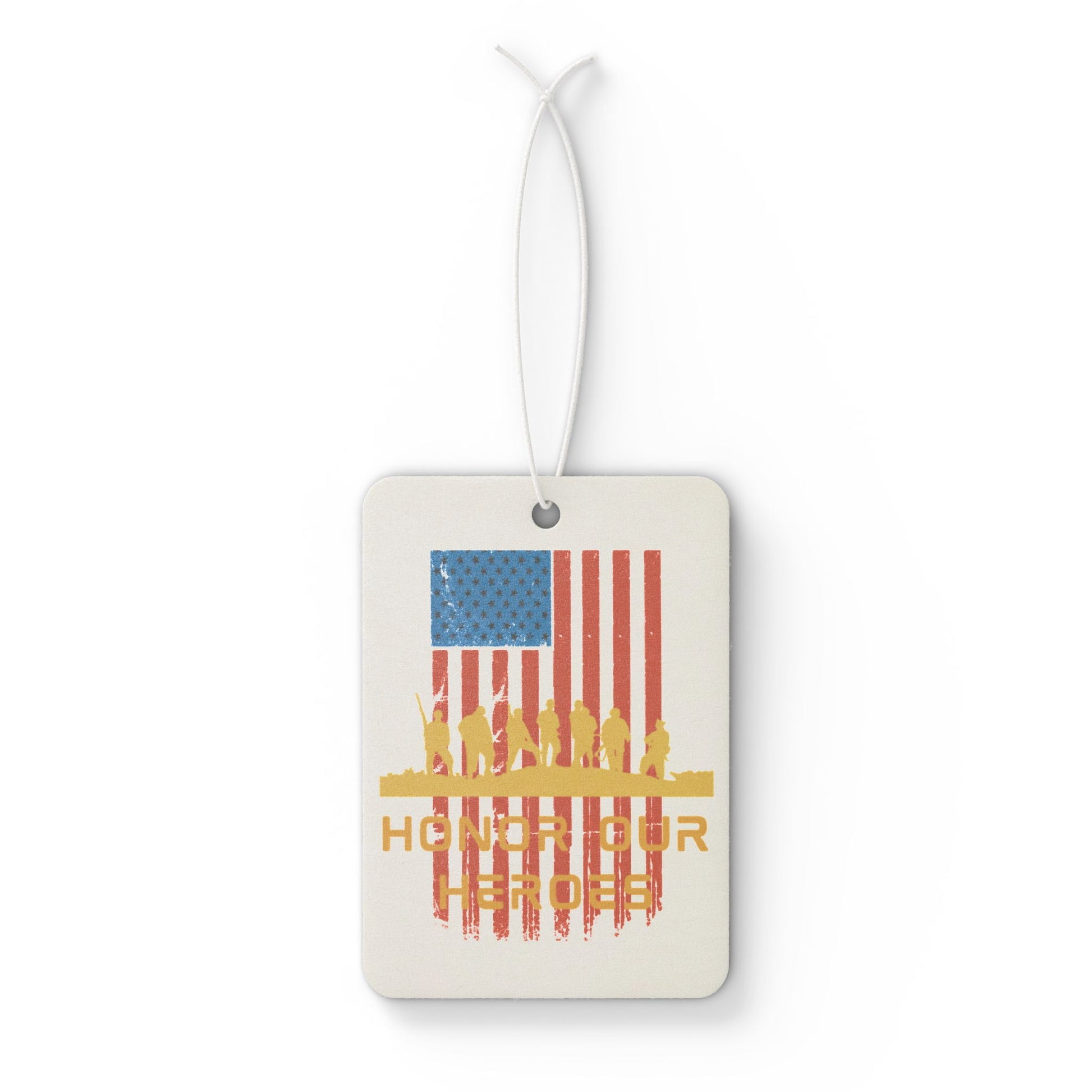 Honor Our Heroes, Veteran Flag, Honor Their Sacrifice, Honor The Gift, Warrior, U.S. Military,  Memorial Day, US Flag, Car Air Freshener