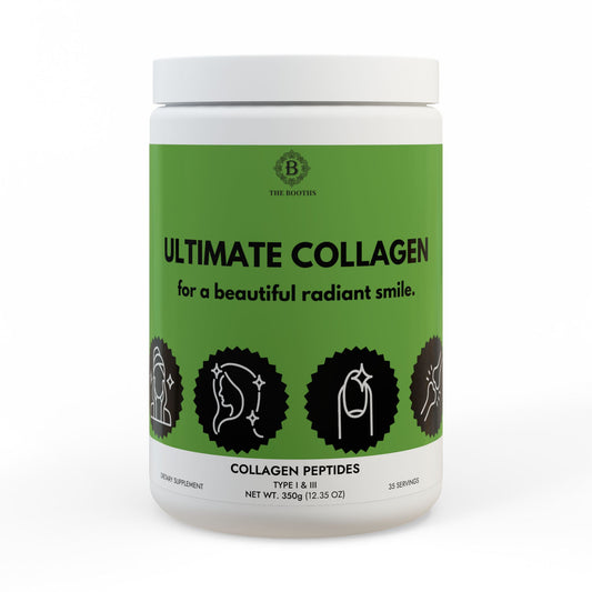 ULTIMATE COLLAGEN for a beautiful radiant smile. Collagen Peptides Type I & III Supplement (350g, 12.3oz)