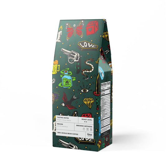 Tattoo Flash Green, Colombia Single Origin Coffee (Light-Medium Roast)