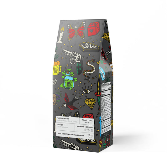 Tattoo Flash Trapper Peak Decaf Coffee Blend (Medium Roast)