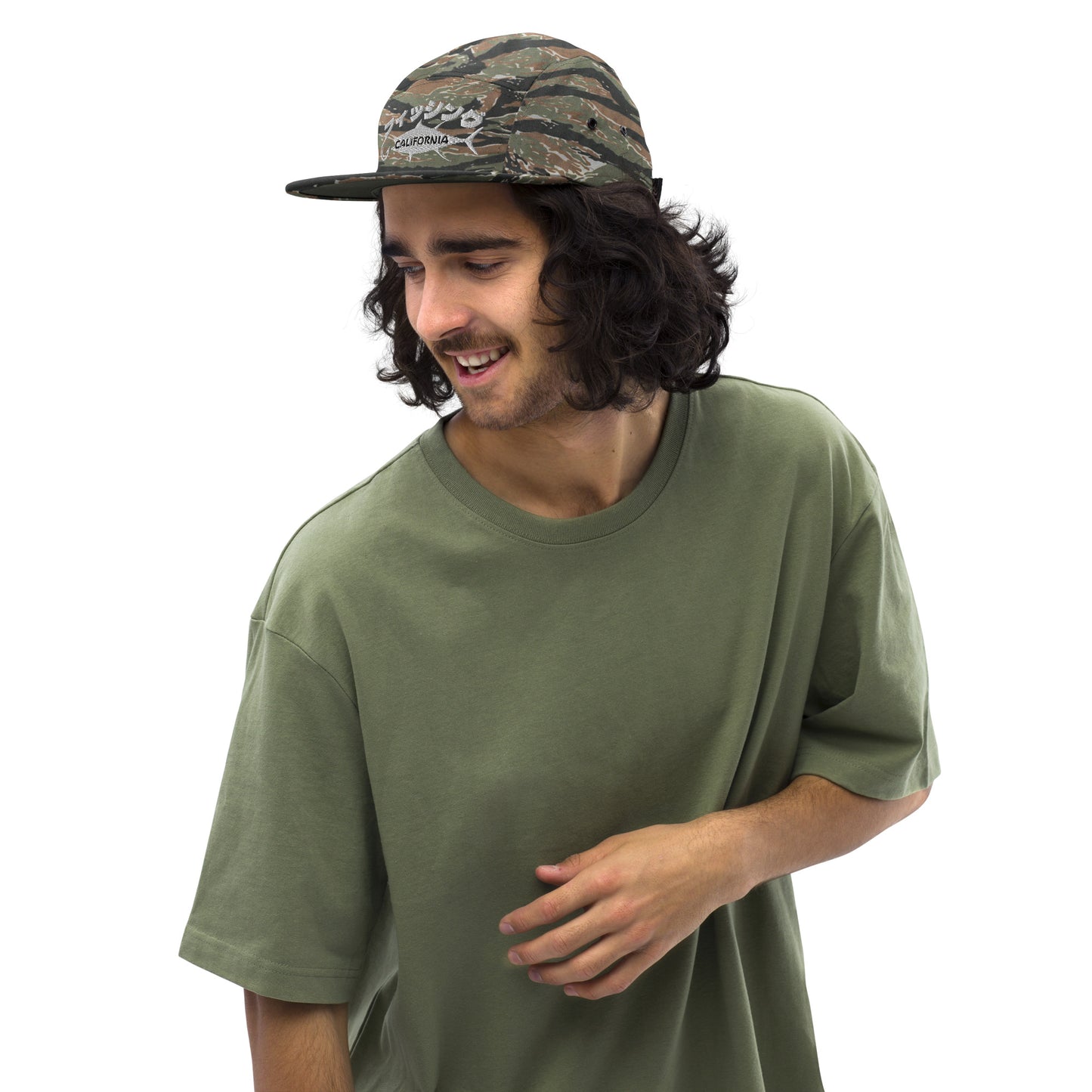 Fishing California, Japanese katakana,　Five Panel Cap