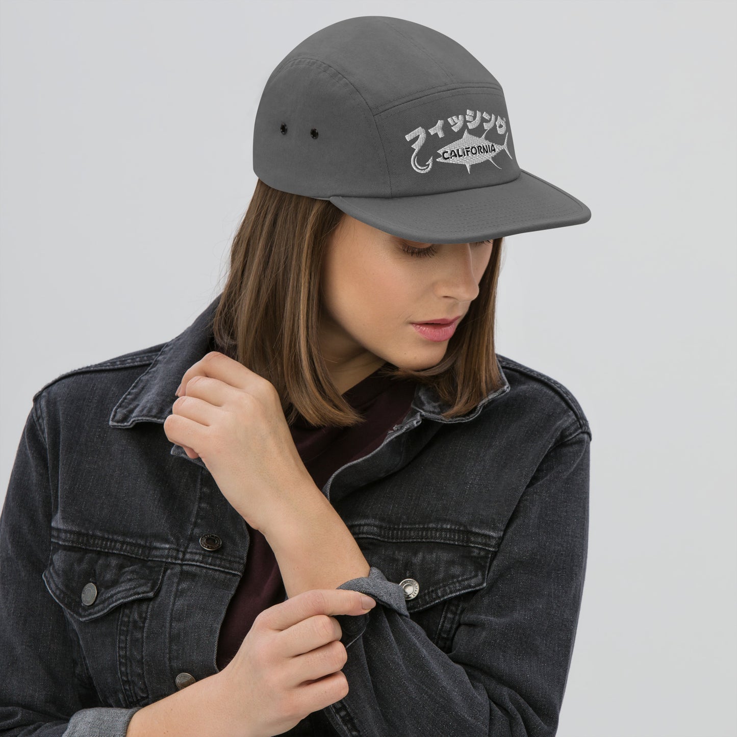 Fishing California, Japanese katakana,　Five Panel Cap