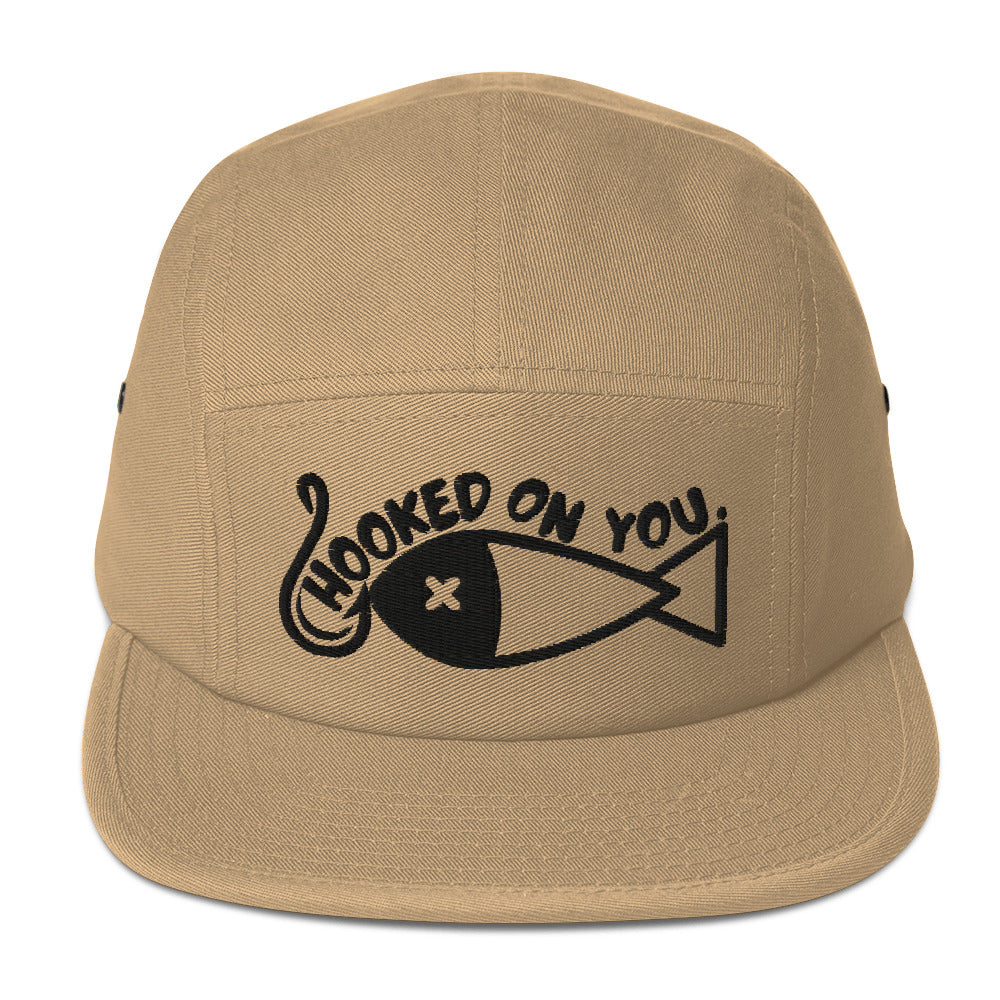 Hooked on you Five Panel Cap