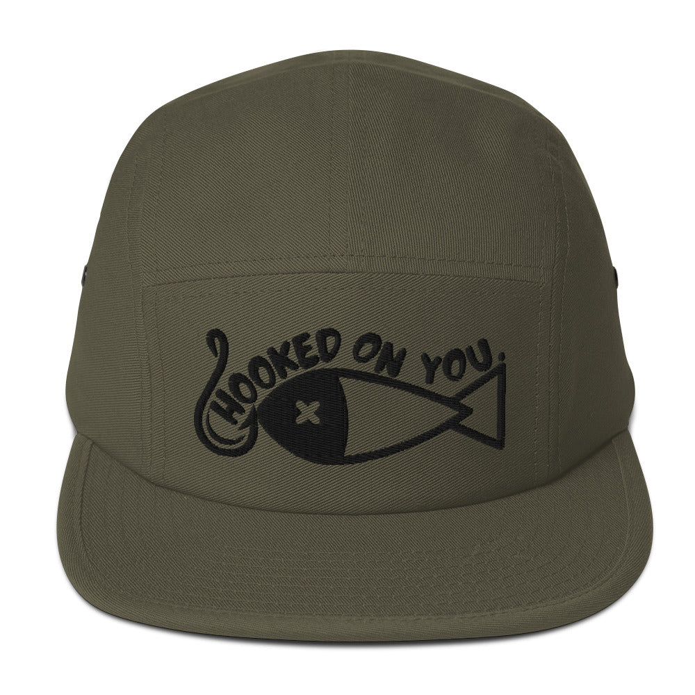 Hooked on you Five Panel Cap