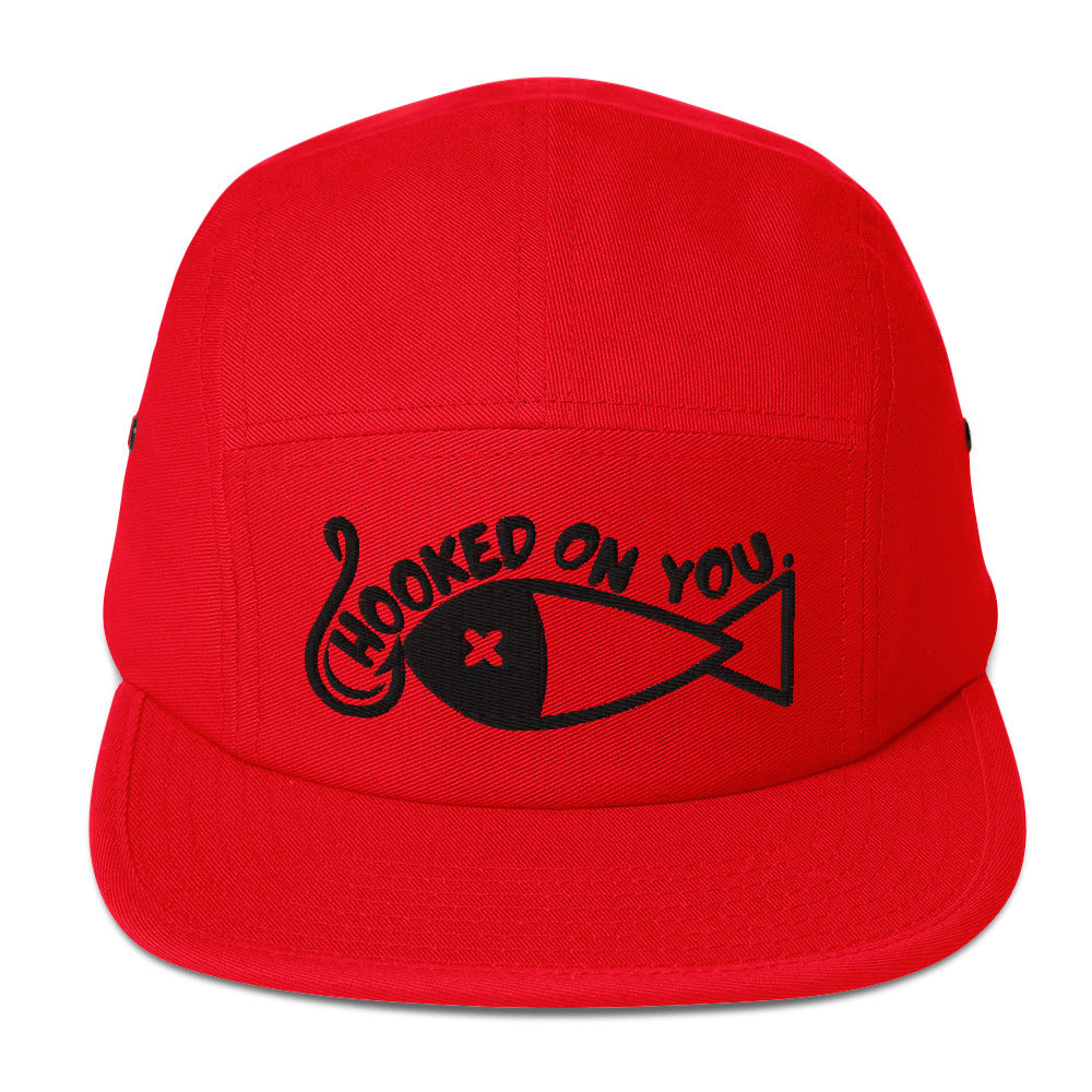 Hooked on you Five Panel Cap
