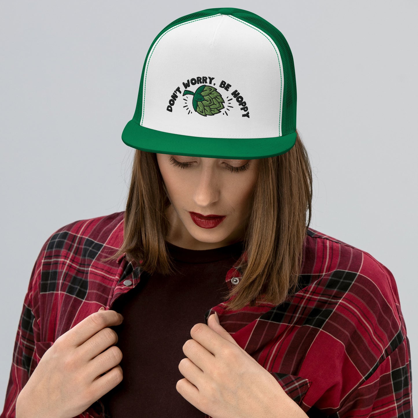 Don’t worry, be hoppy beer Trucker Cap