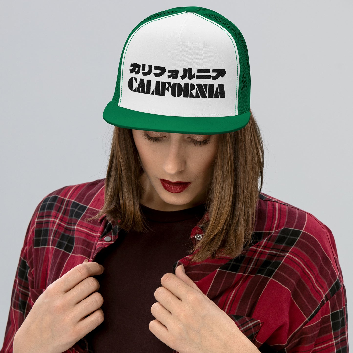 California Japanese Katakana Trucker Cap