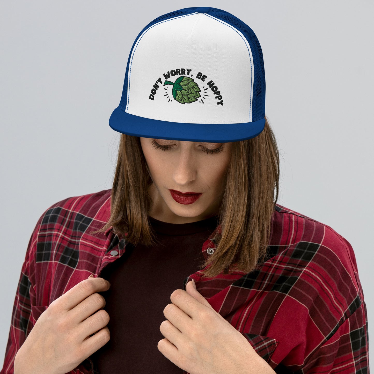 Don’t worry, be hoppy beer Trucker Cap