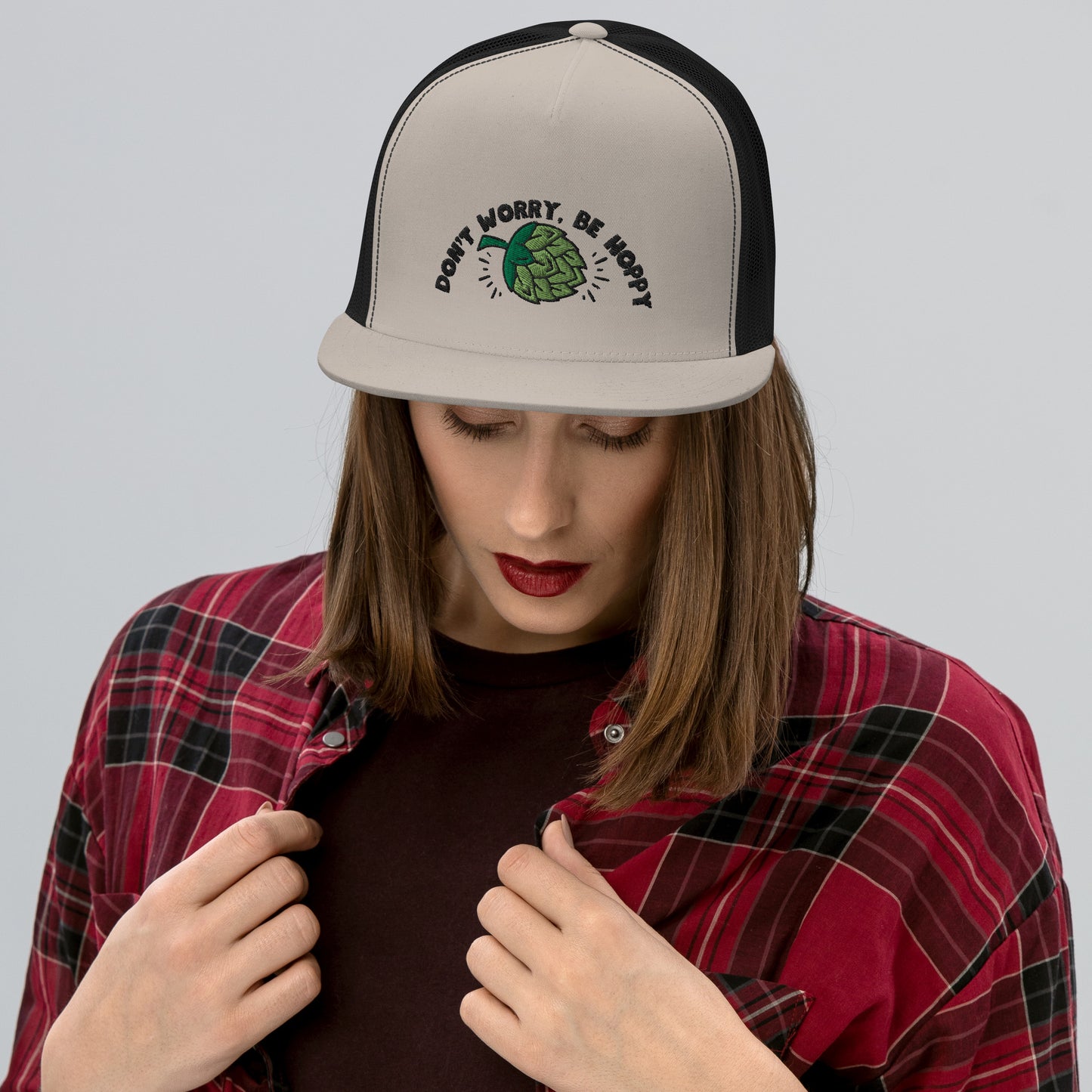 Don’t worry, be hoppy beer Trucker Cap