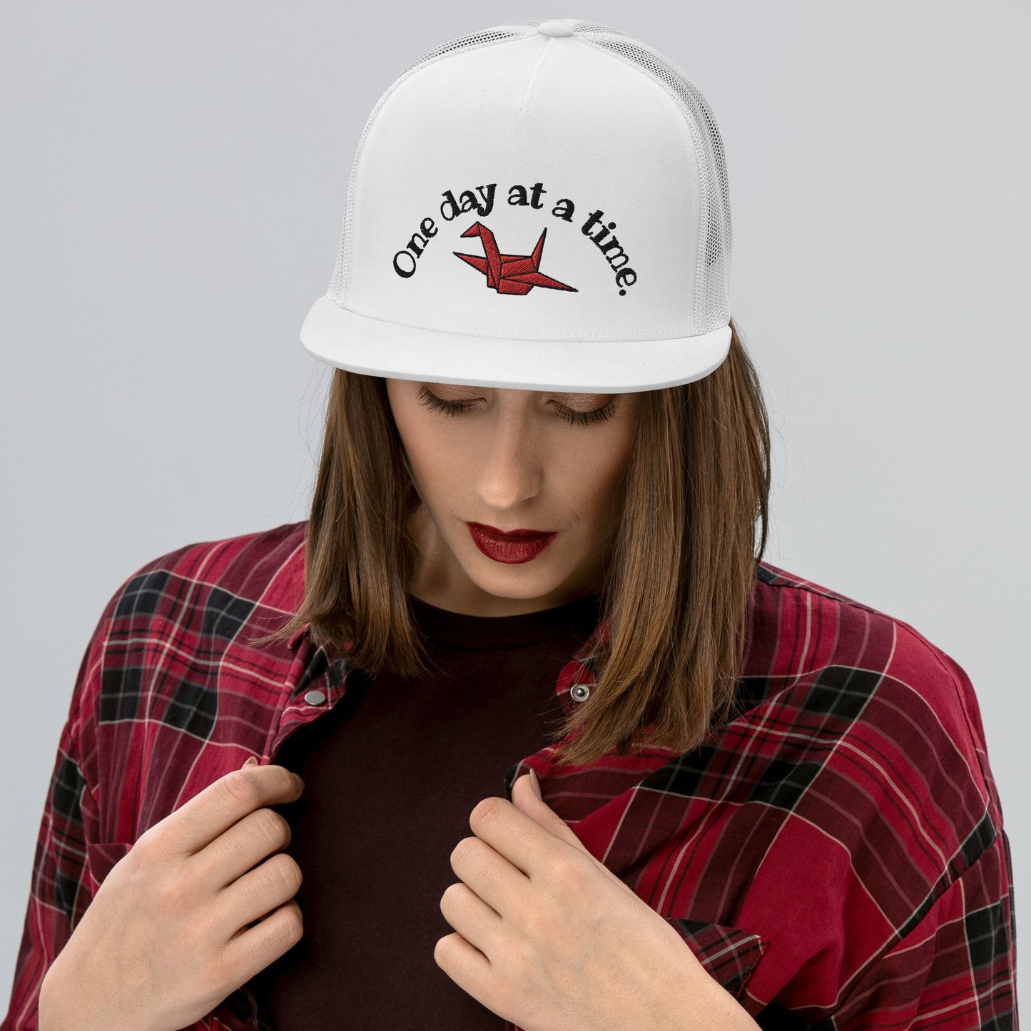ORIGAMI, orizuru,  cranes, Trucker Cap
