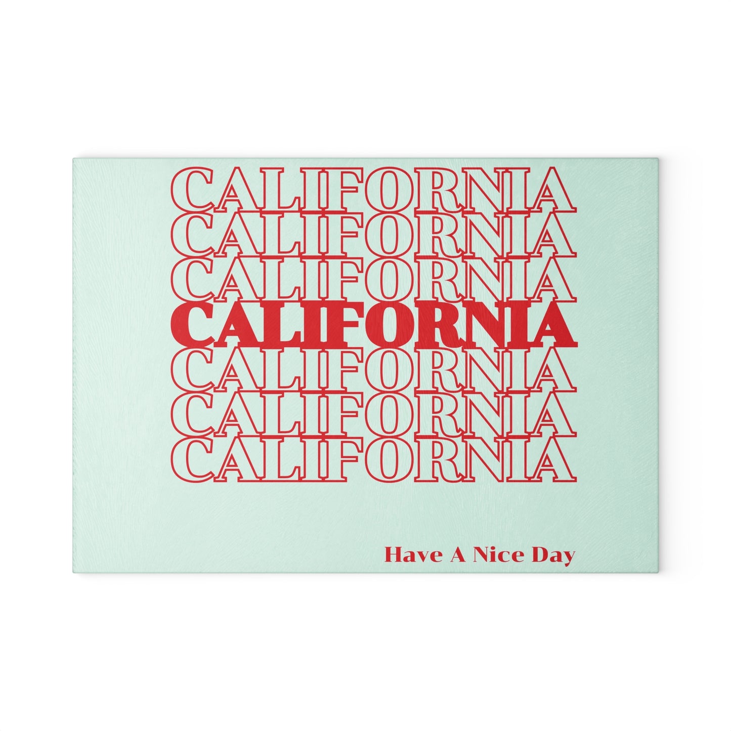 California Cutting board, California souvenir, Kawaii Kitchen Decor, Wedding Gift, Anniversary Gift, Glass Cutting Board, Glass Cutting Board
