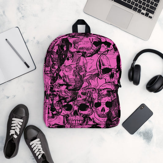 Pink Skull Backpack