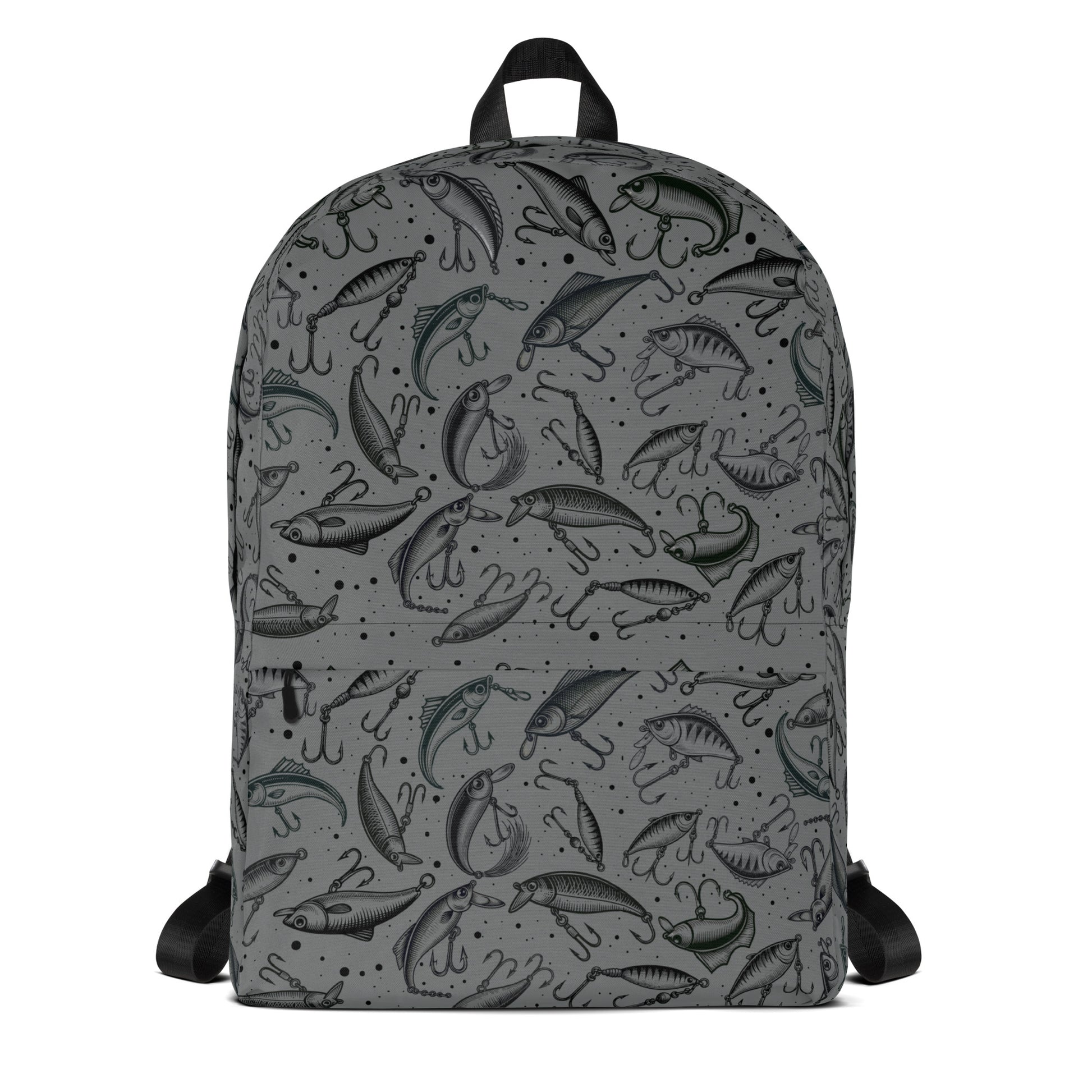 Fishing backpack, Lure, Gift For Him, Gift For Fishing Lover, College Laptop Bag, Travel Backpack Backpack