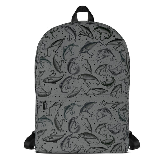 Fishing backpack, Lure, Gift For Him, Gift For Fishing Lover, College Laptop Bag, Travel Backpack Backpack