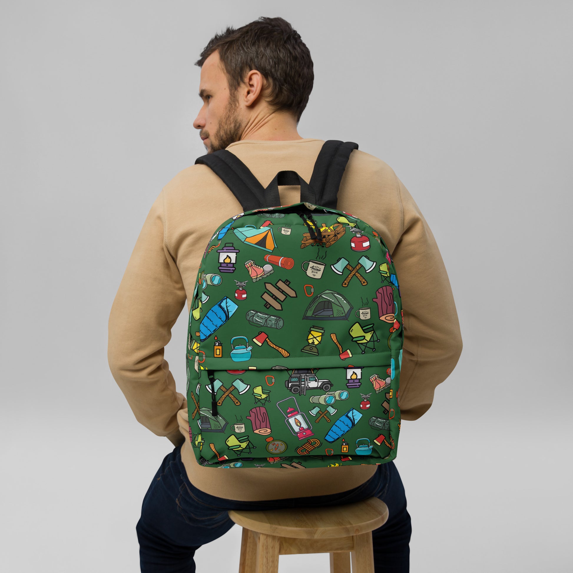 Camping Backpack, Camping Bag, Camping Tool, Camping Lover, Gift For Him, Gift For Her, Gift For Camping Lover, Adventure, California Love,