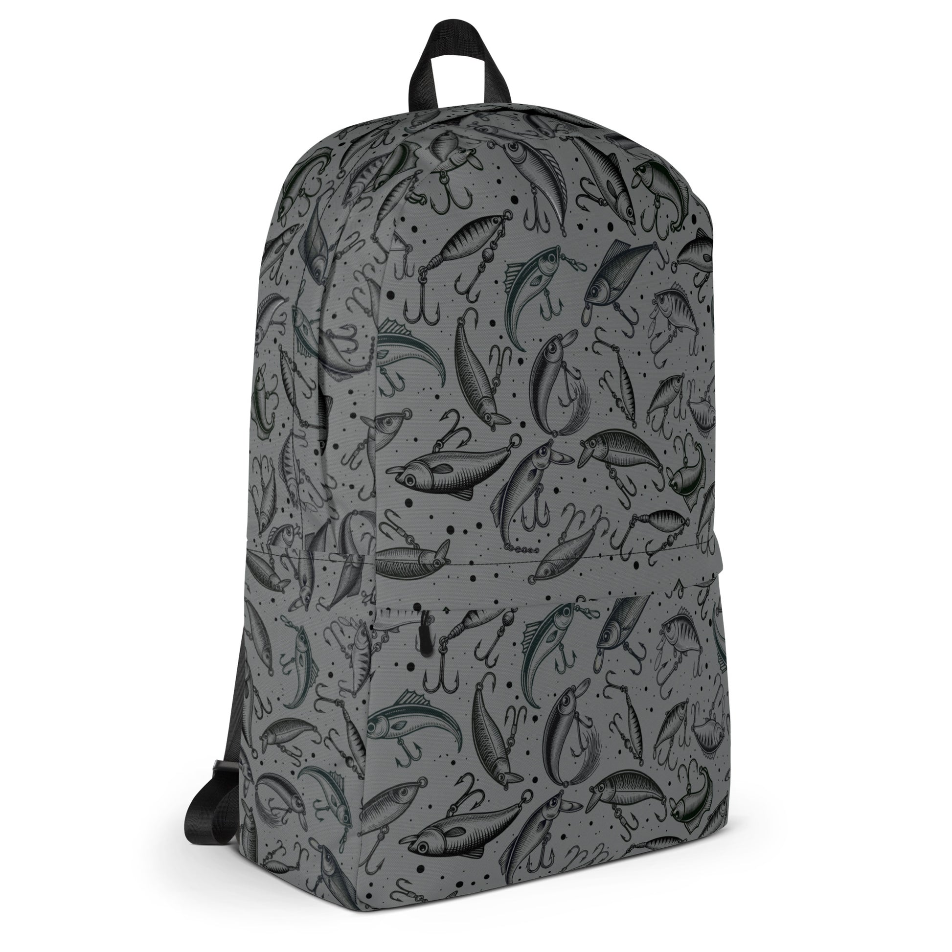 Fishing backpack, Lure, Gift For Him, Gift For Fishing Lover, College Laptop Bag, Travel Backpack Backpack