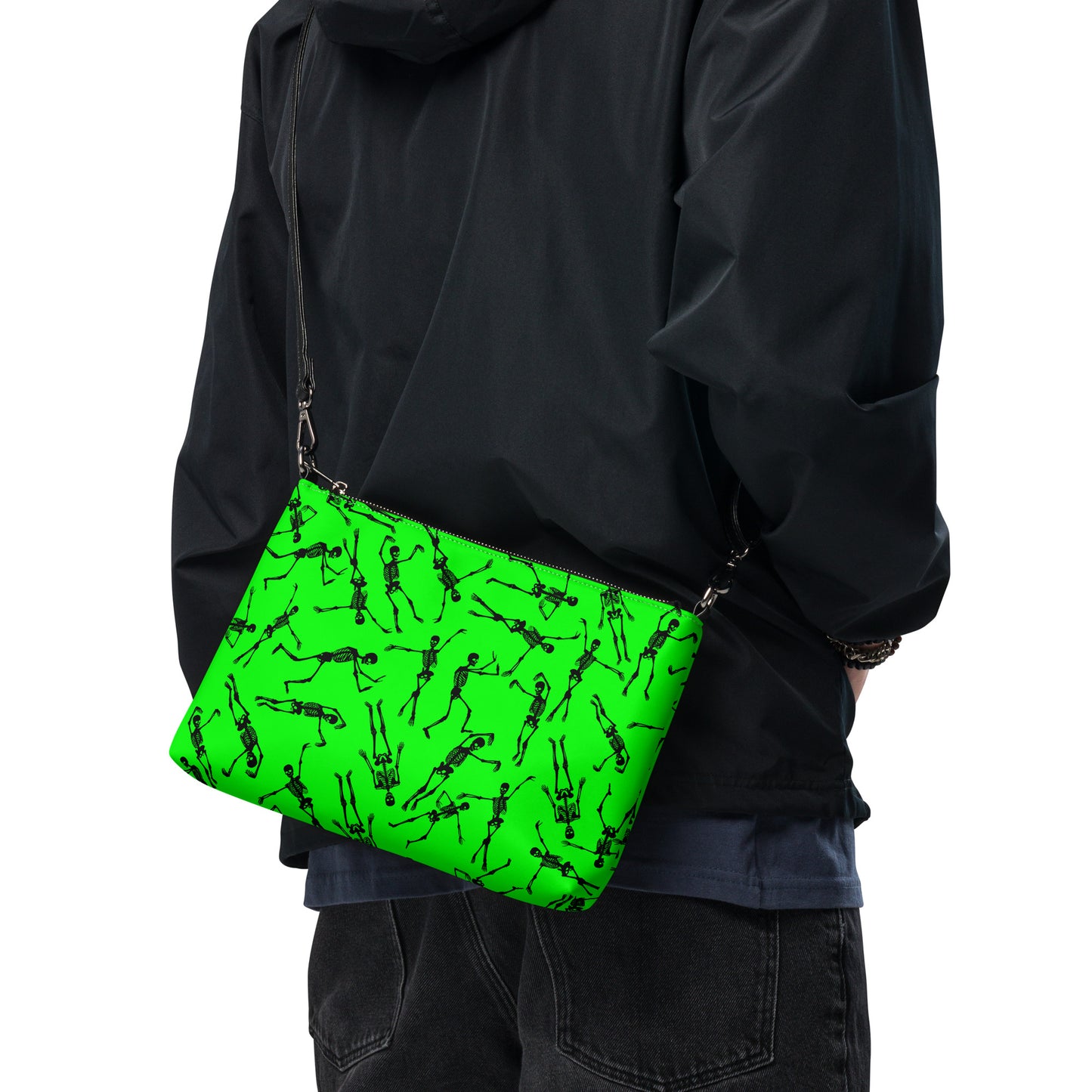 Skeleton green Crossbody bag