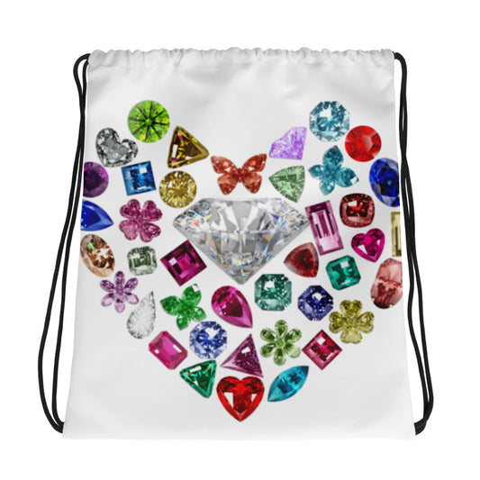 Heart Jewelry Drawstring bag