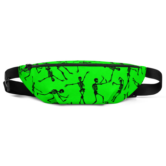 Skeleton green Fanny Pack