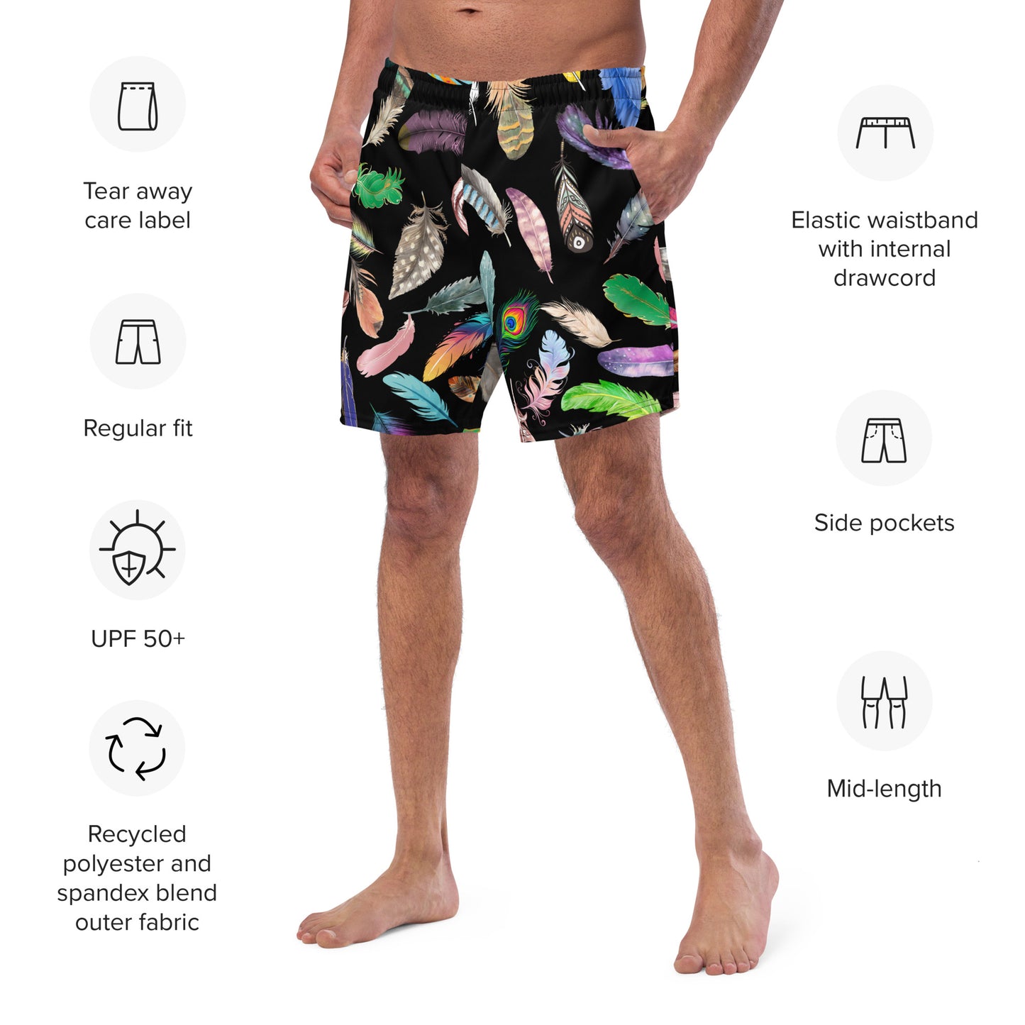 Feather Men's swim trunks