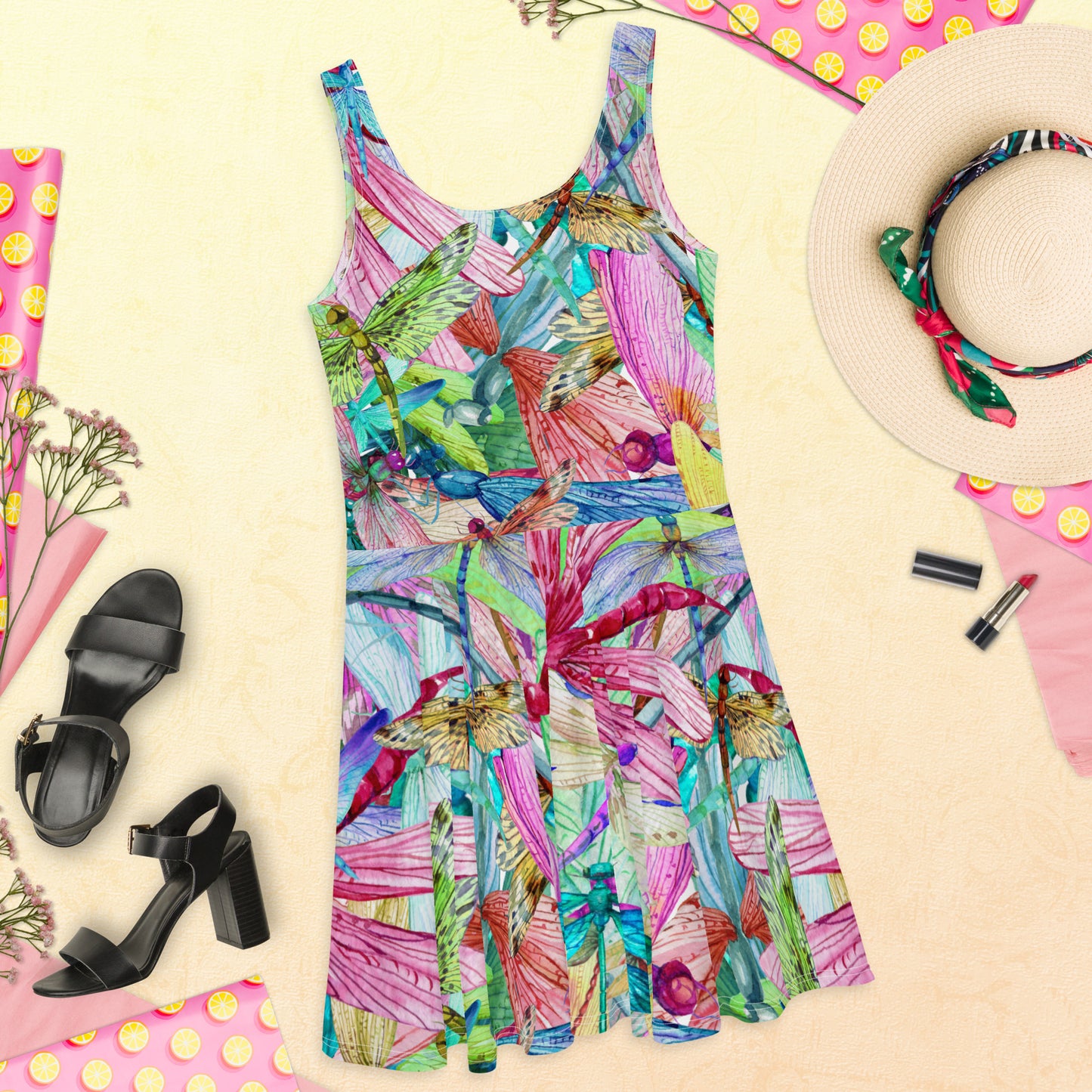 Dragonfly Skater Dress