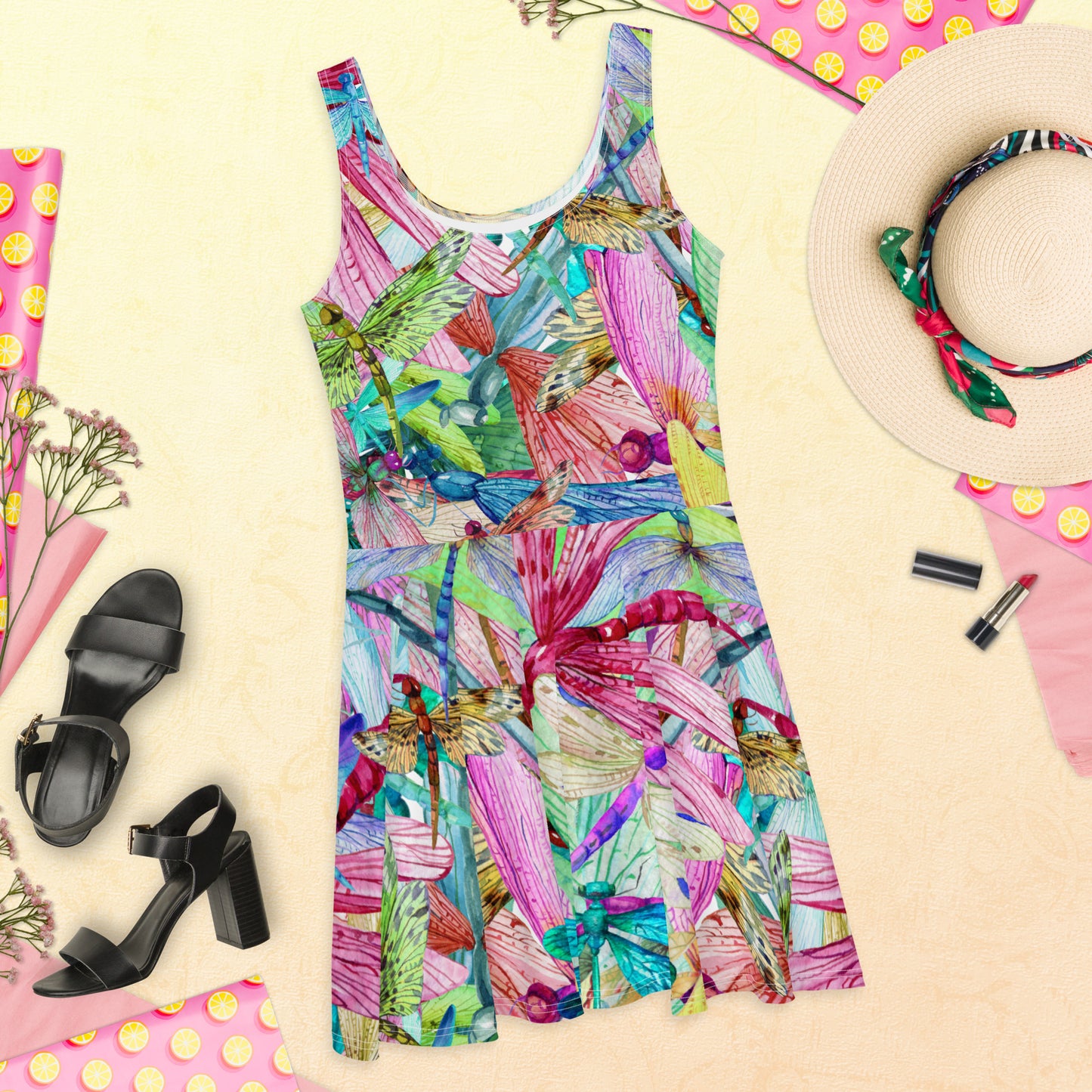 Dragonfly Skater Dress
