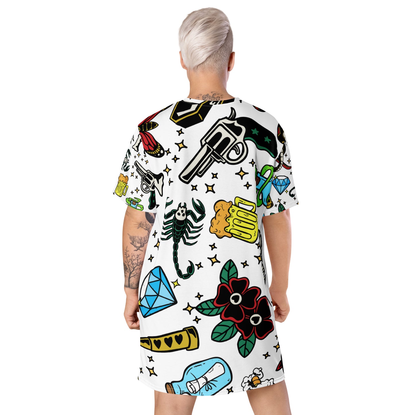 Tattoo T-shirt dress