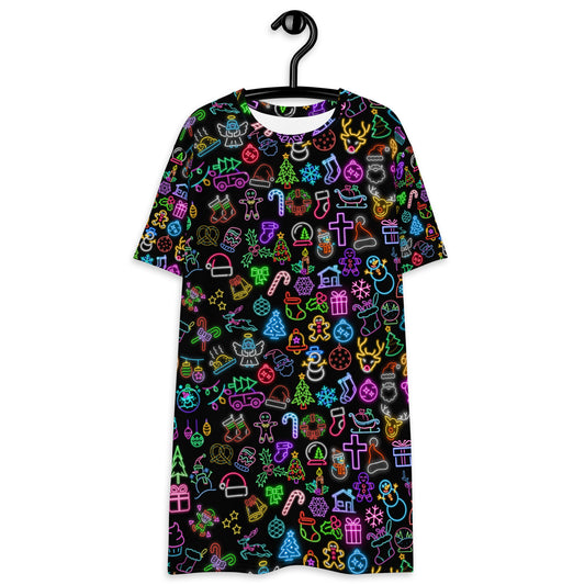 Christmas Neon T-shirt dress