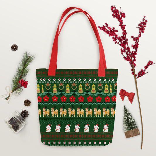 Christmas Japanese Ugly Tote bag