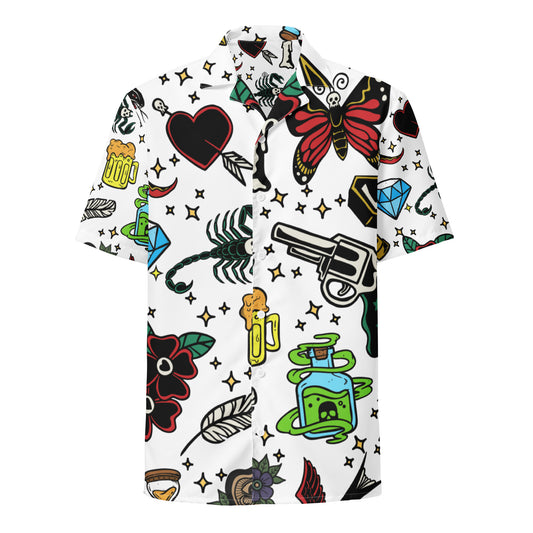Tattoo Unisex button shirt