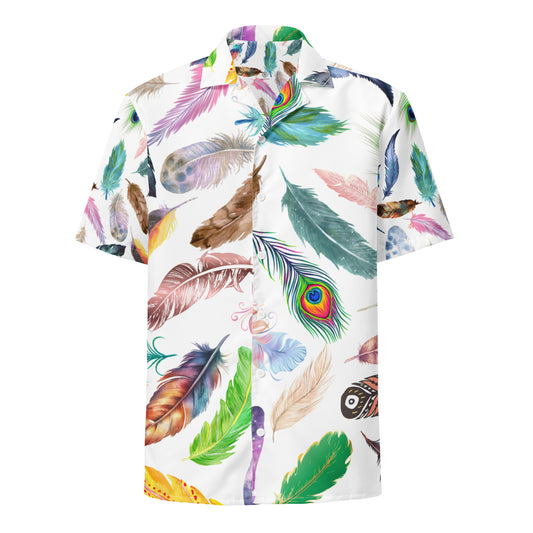 Feather Unisex button shirt