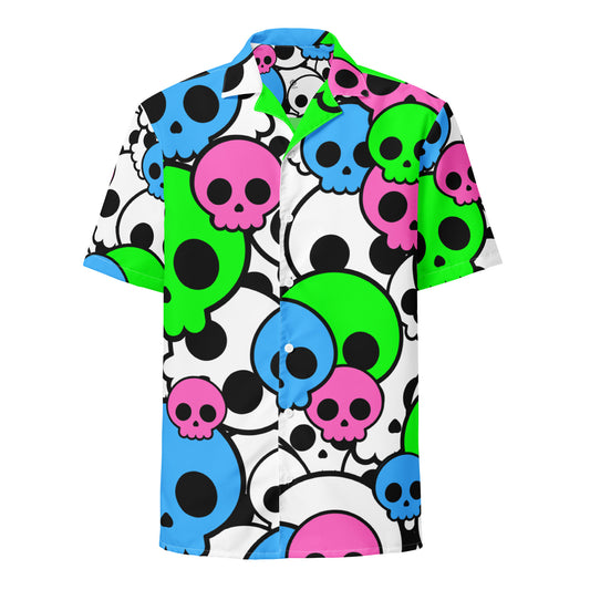 Skull Anime Unisex button shirt