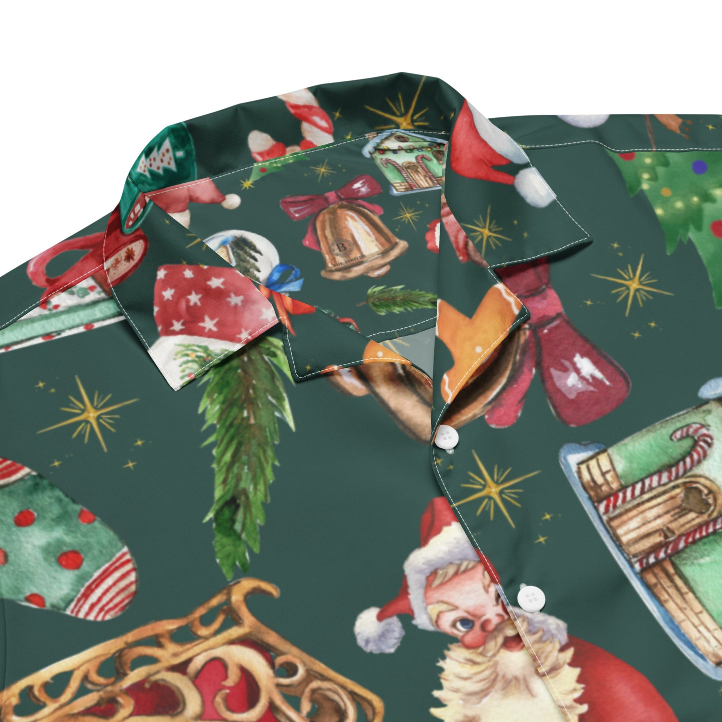 Christmas Vibes Unisex button shirt