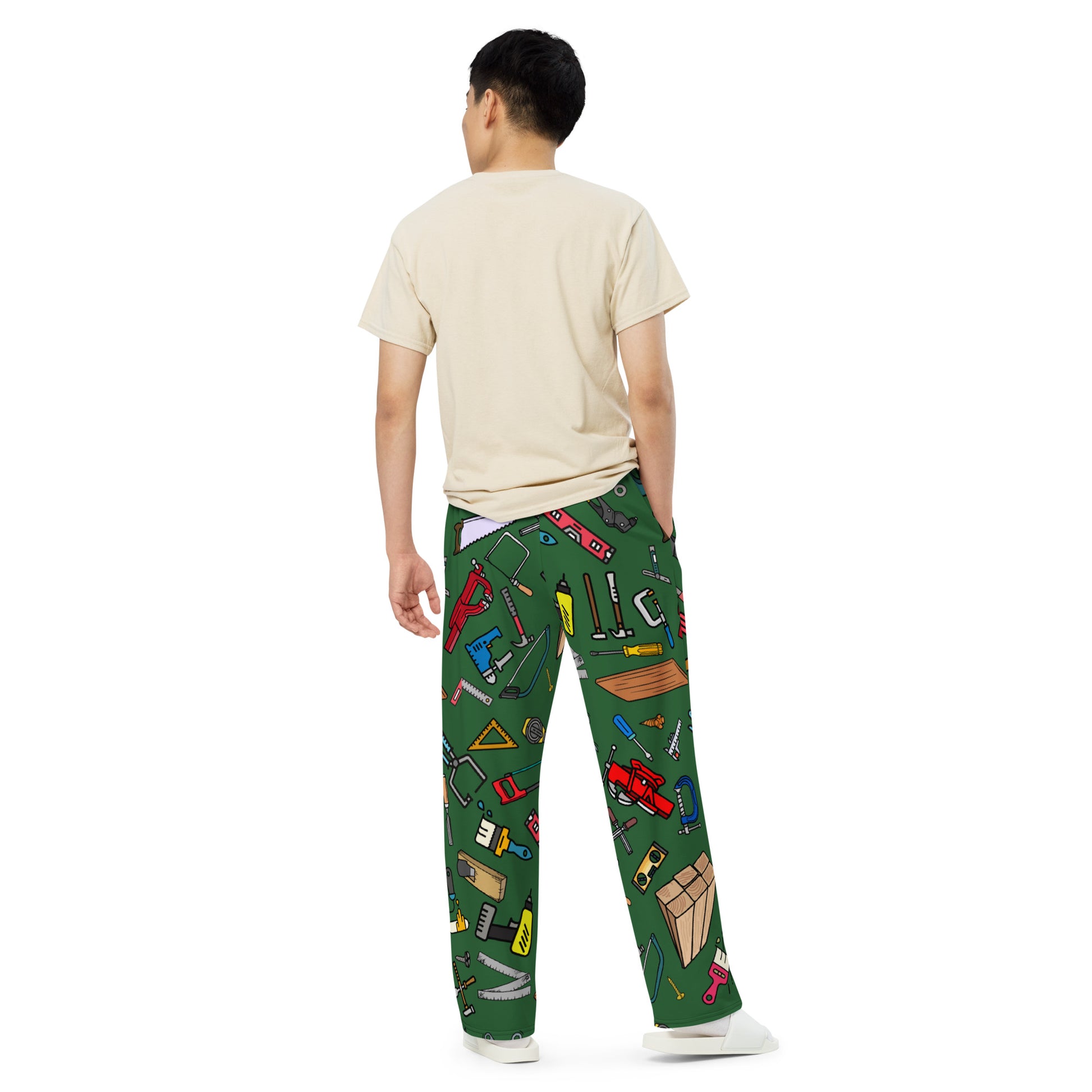 Carpenter Tools, Carpenter Gear, Carpenter Apparel, Construction Gift, Carpenters Tool, For You, Wood Working, Carpenter Tools   All-over print unisex wide-leg pants