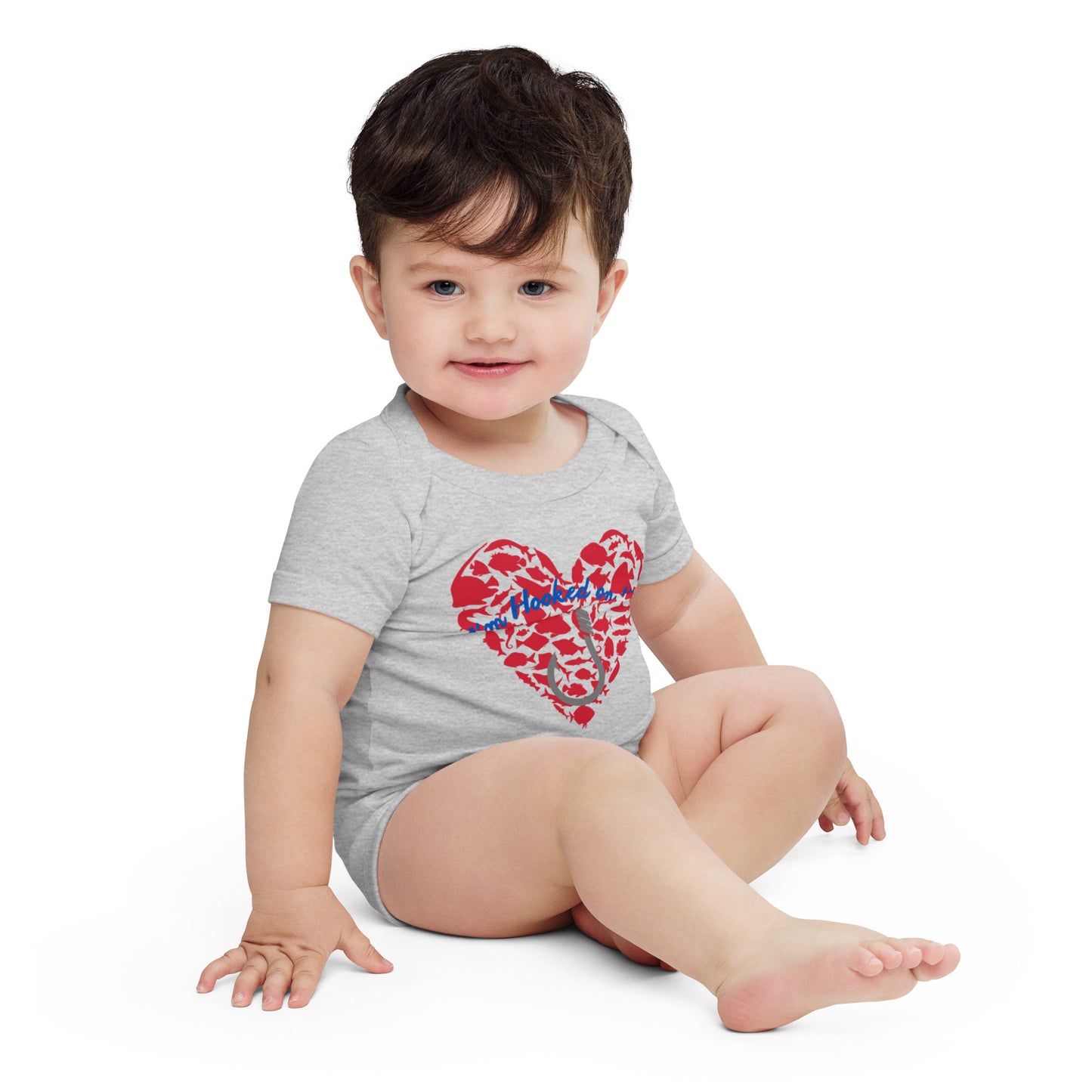 Fishing Lover Baby short sleeve  Bodysuit