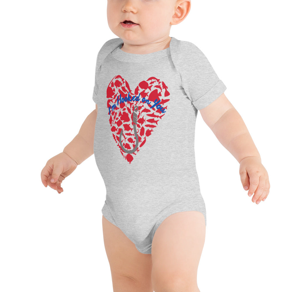 Fishing Lover Baby short sleeve  Bodysuit