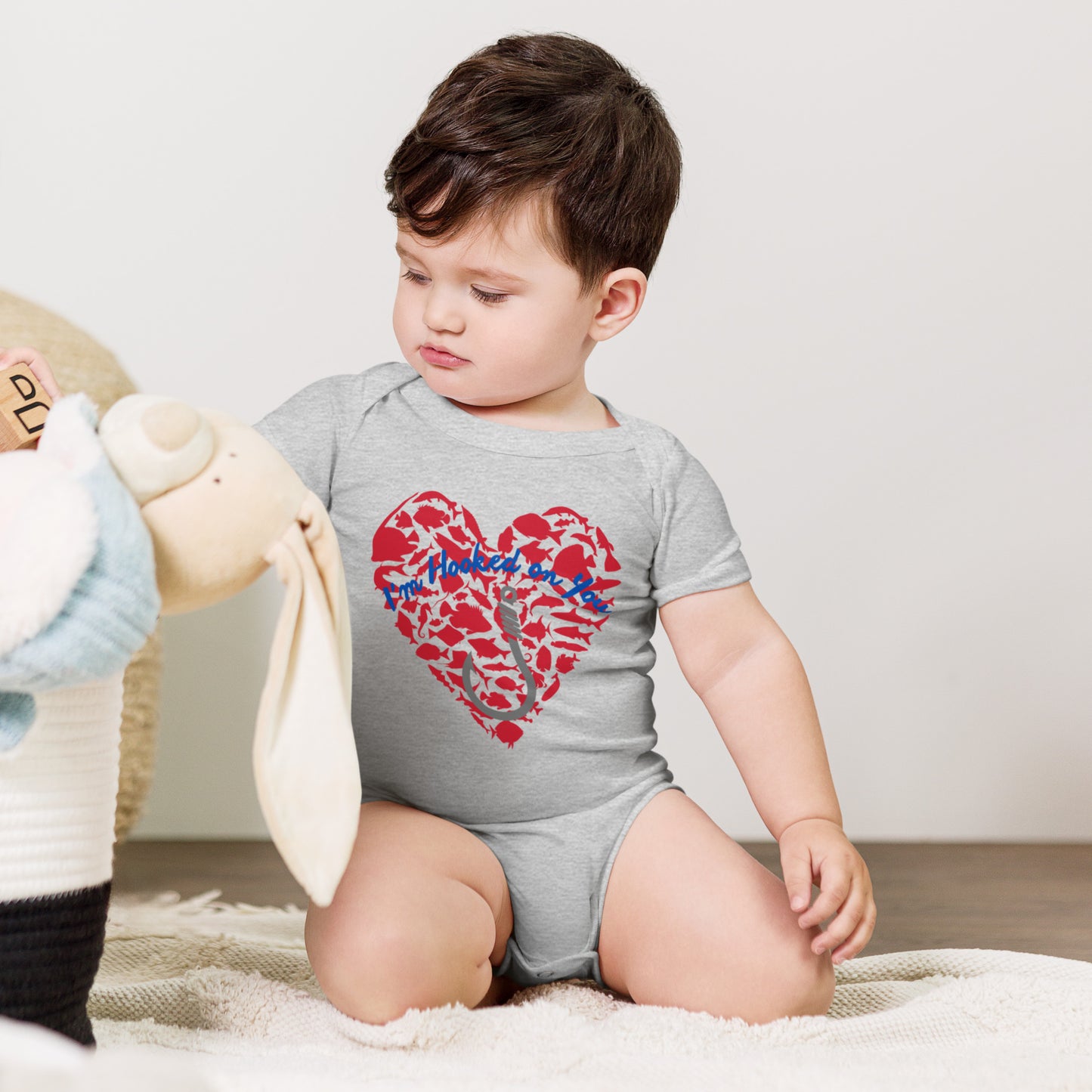 Fishing Lover Baby short sleeve  Bodysuit
