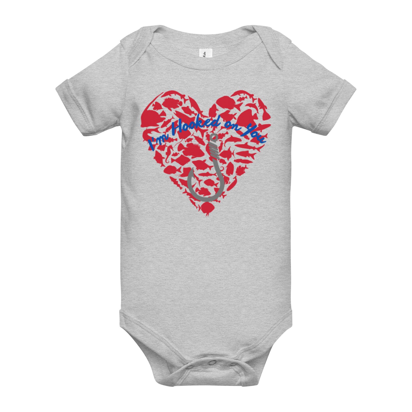 Fishing Lover Baby short sleeve  Bodysuit