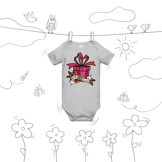 Best Gift Ever,  Baby short sleeve  bodysuit, Christmas Gift,