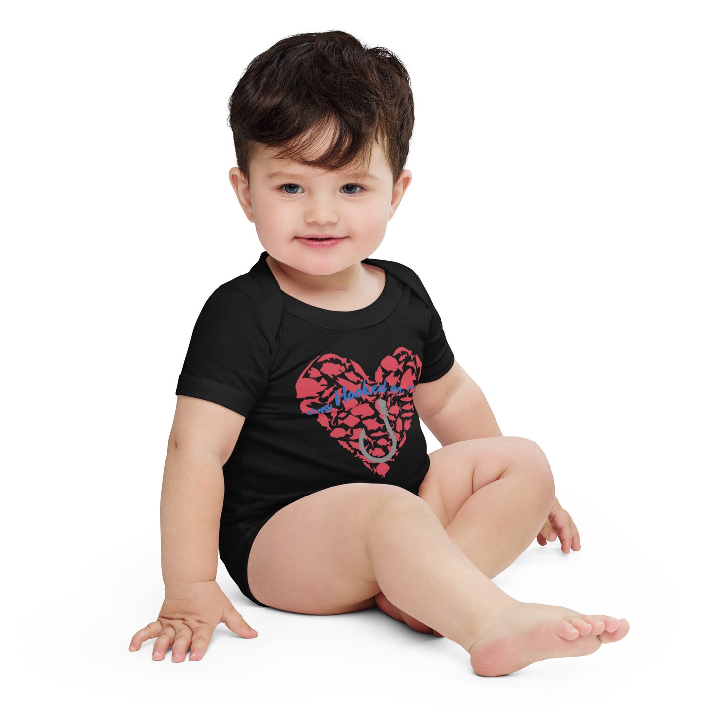 Fishing Lover Baby short sleeve  Bodysuit