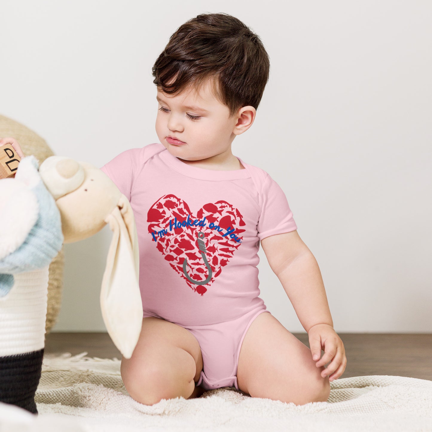 Fishing Lover Baby short sleeve  Bodysuit