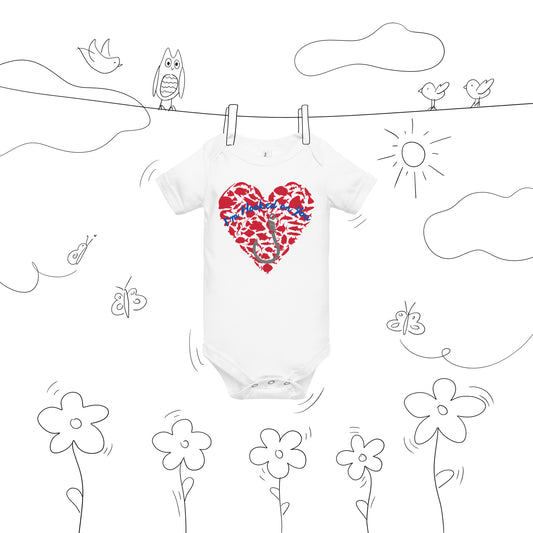 Fishing Lover Baby short sleeve  Bodysuit
