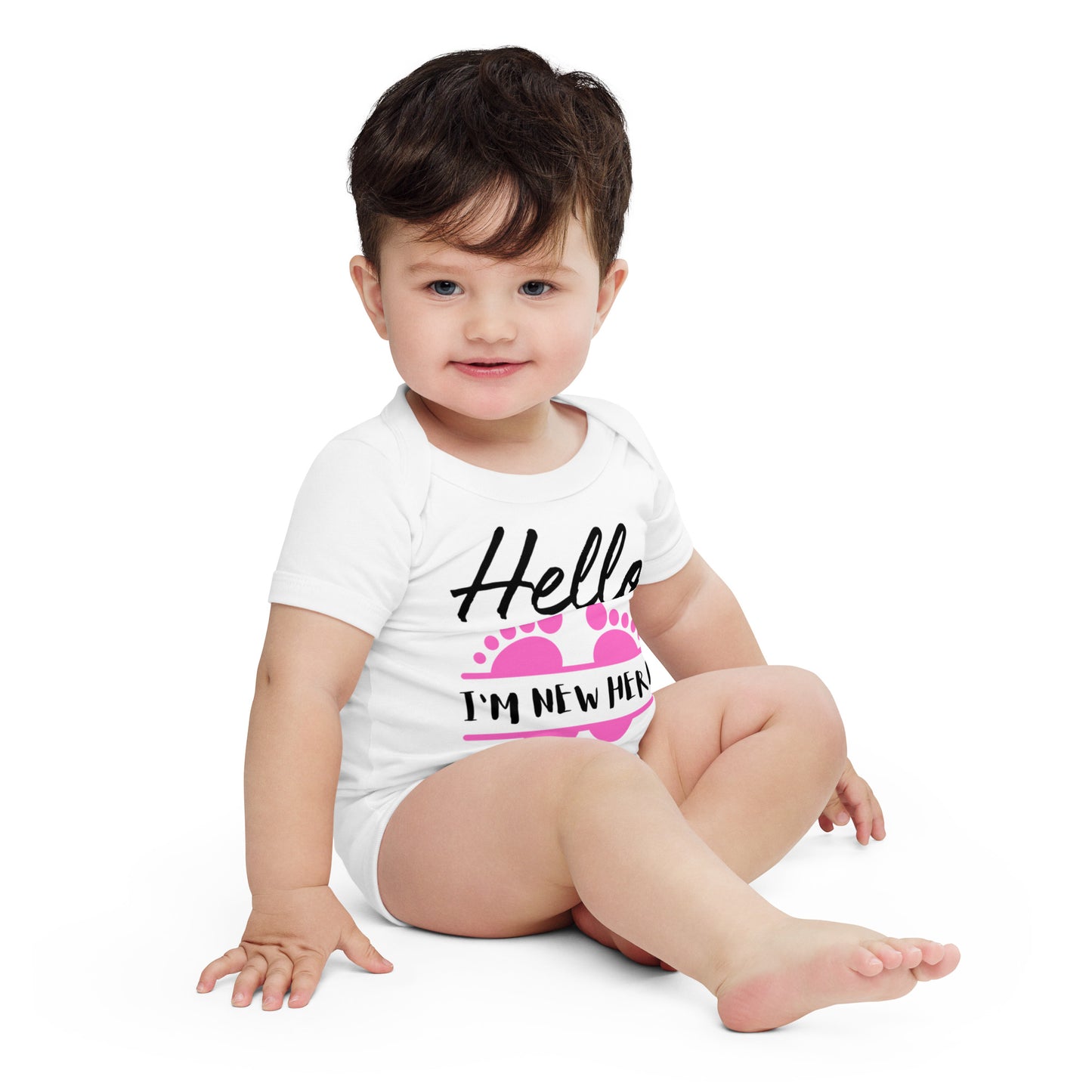 Best Gift Ever, I'm New Here, Baby short sleeve  bodysuit