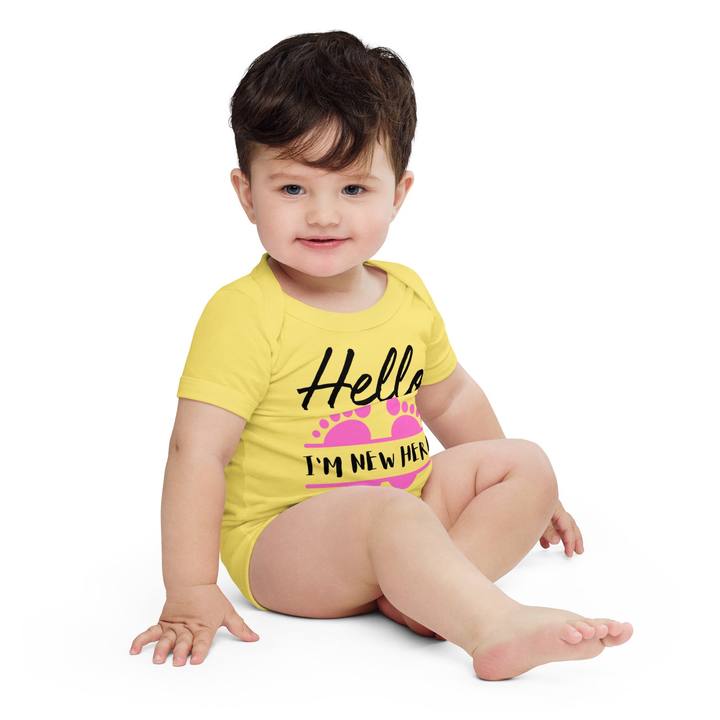 Best Gift Ever, I'm New Here, Baby short sleeve  bodysuit