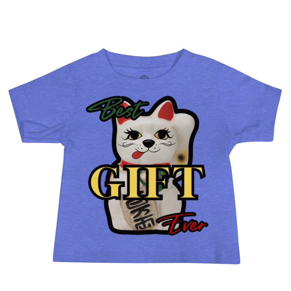 Best Gift Ever, Good Luck, Manekineko,  Baby Jersey Short Sleeve Tee