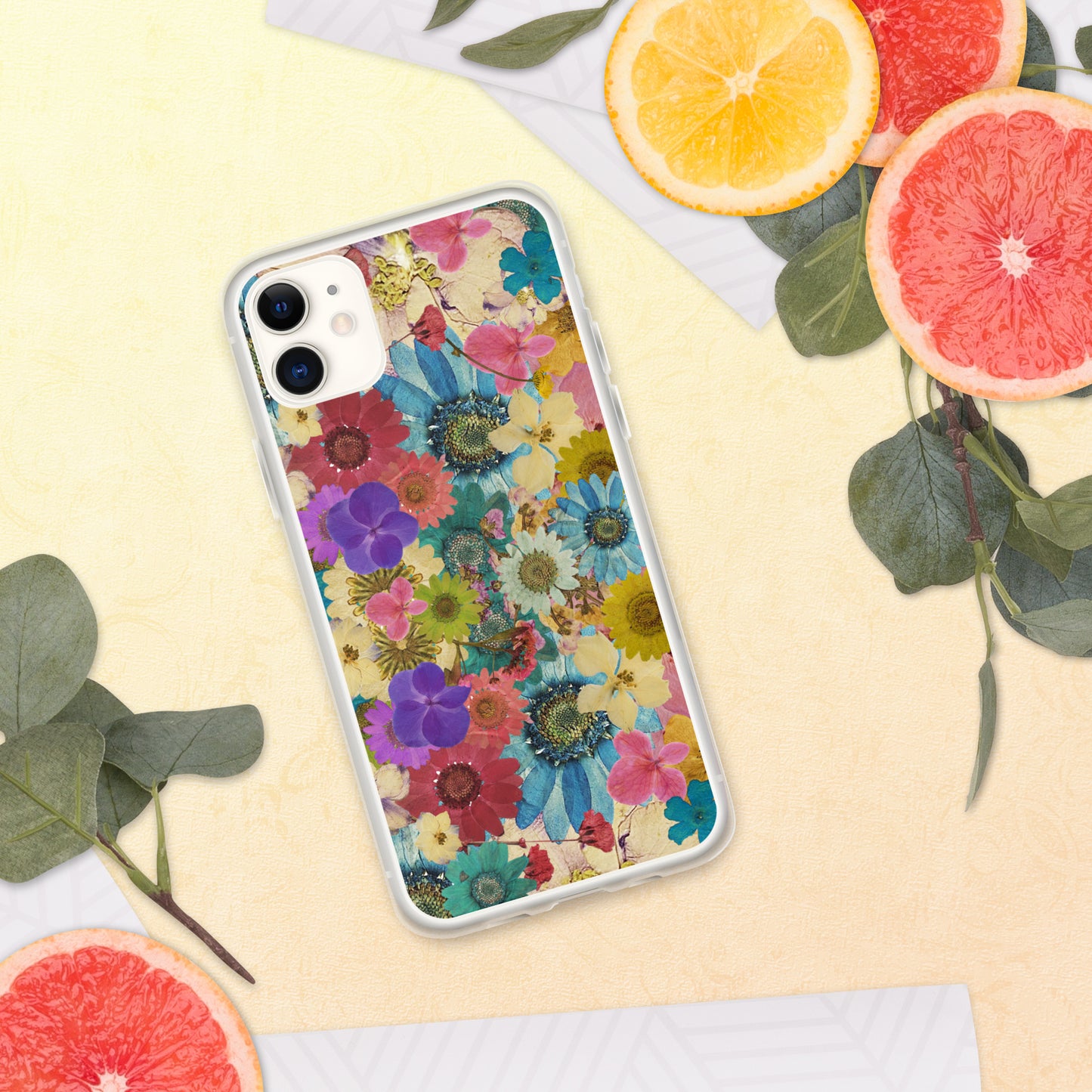 Pressed Flowers Clear Case for iPhone®