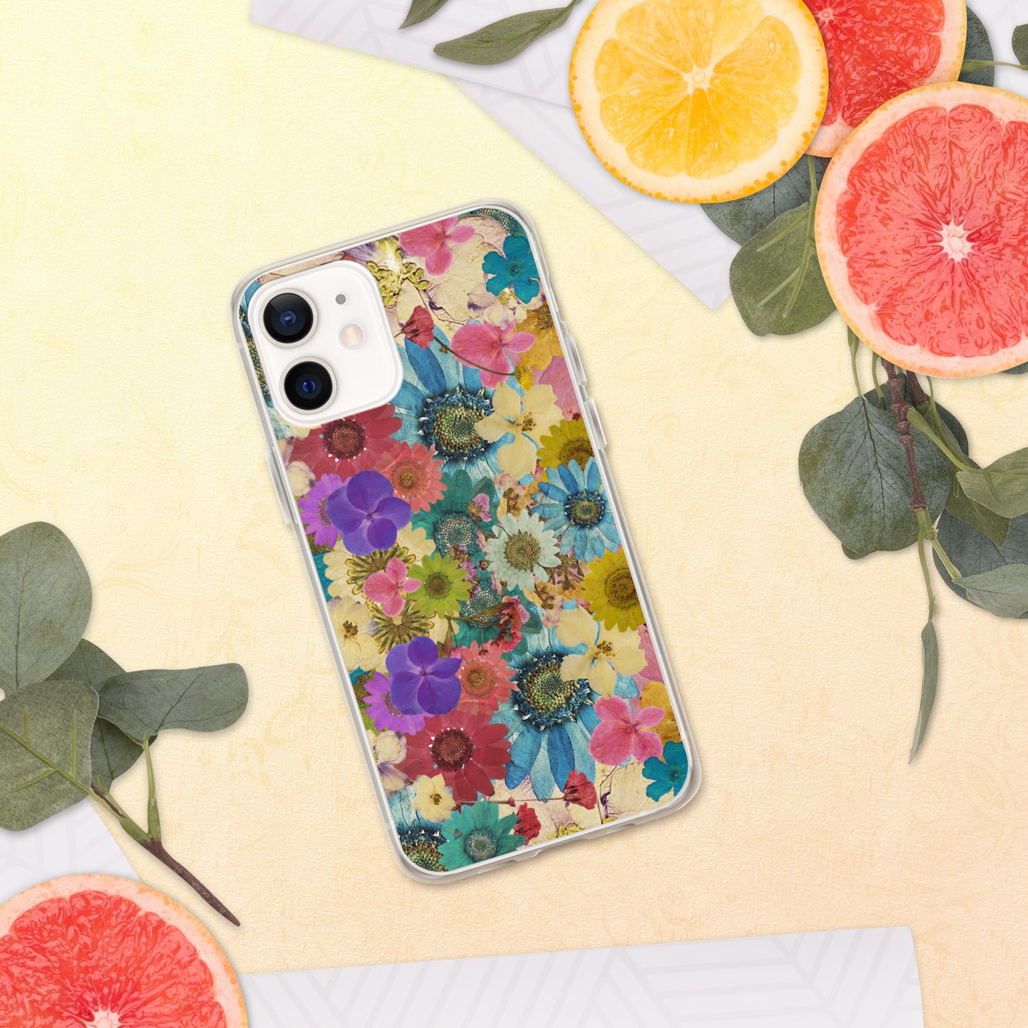 Pressed Flowers Clear Case for iPhone®